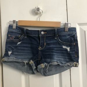 Low rise hollister jean shorts